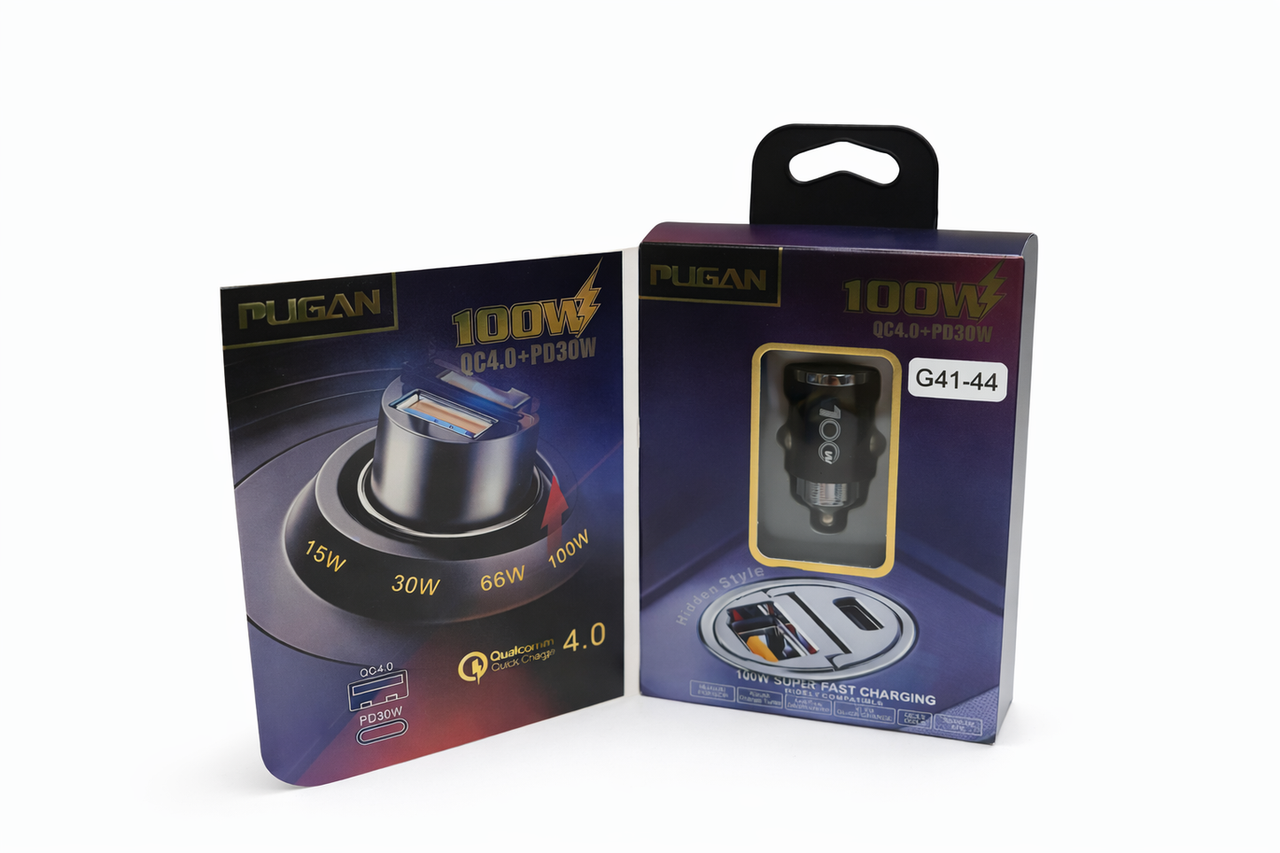 Автомобильное зарядное устройство 100W QC 4.0 G41-44