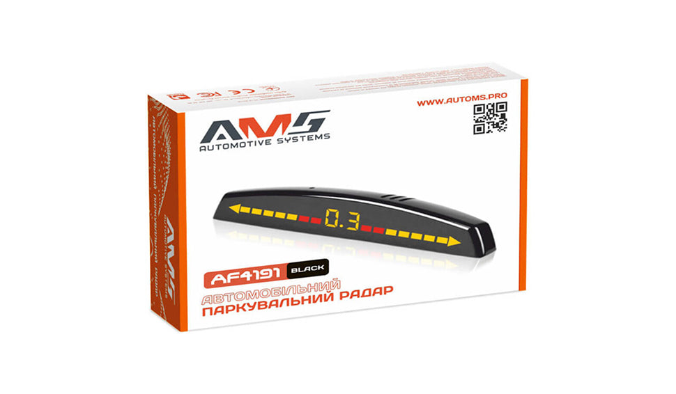 Передний парковочный радар AMS AF4191 Black/Silver/White