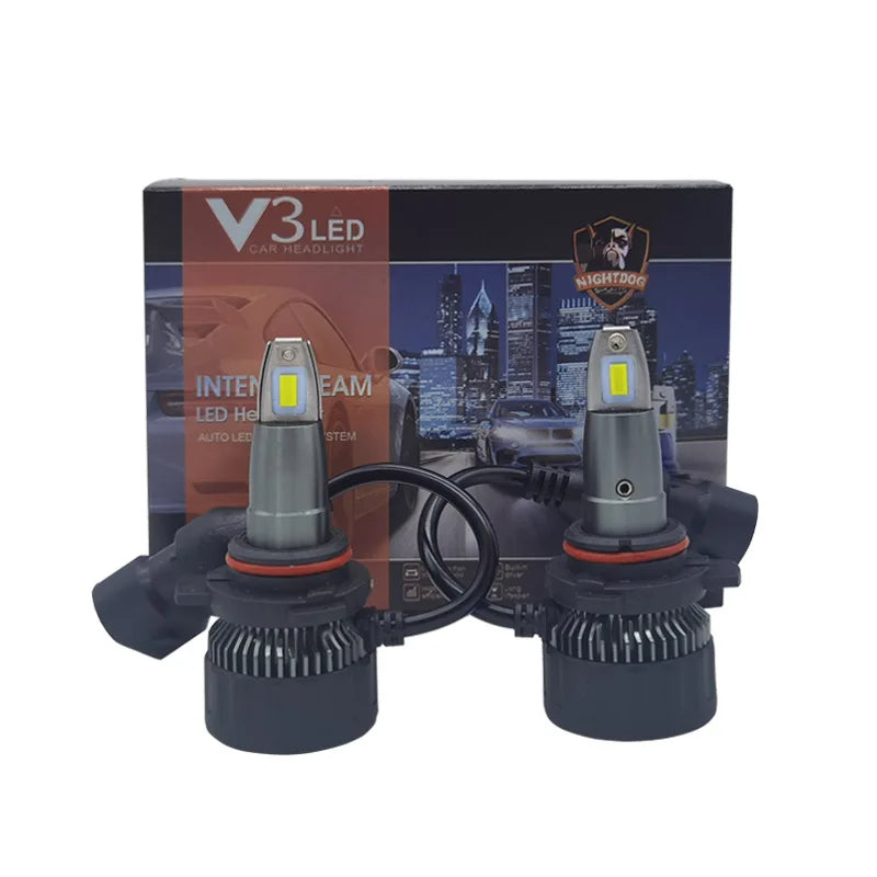 Автомобильные Светодиодные Лампы V3 - 6000K H1, H3, H4, H7, H11, H13, 9005, 9006