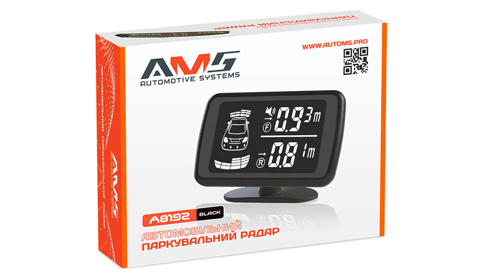 Парковочный радар AMS A8192 Black/Silver/White